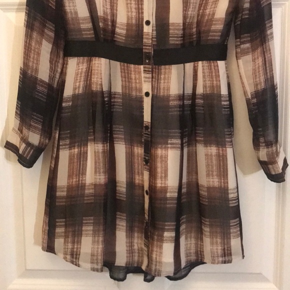 Jack purple and black plaid dress - Picture 3 of 5